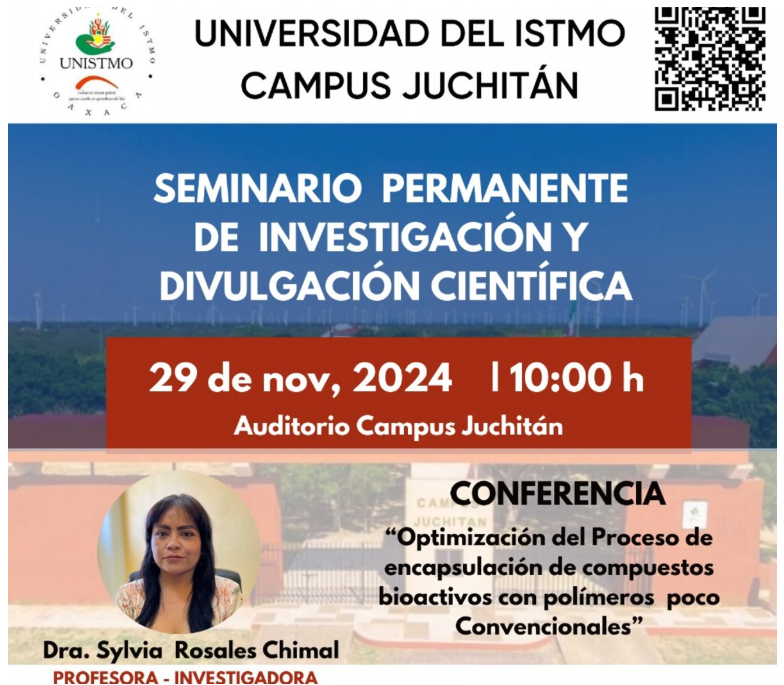 "Optimización del proceso de encapsulación de compuestos bioactivos con polímeros poco convencionales"